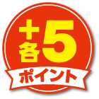 ＋各５ポイント